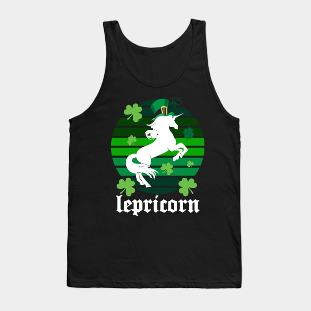 Lepricorn. Leprechaun and unicorn st patricks day Tank Top by Prints by Hitz